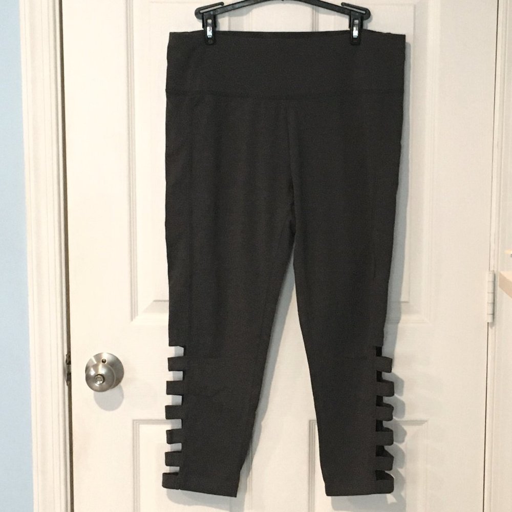 RBX Women's Capri Leggings with Cutouts
